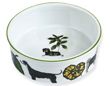 Flora and Fauna dog bowl