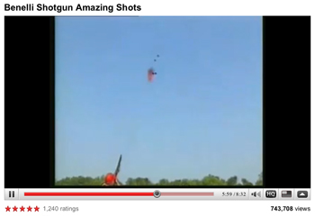 Clay pigeon shooting trick-shots!