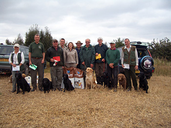 United Retriever Club cold game gun dog test